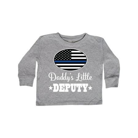 

Inktastic Sheriff Daddys Little Deputy Baby Gift Gift Toddler Boy or Toddler Girl Long Sleeve T-Shirt