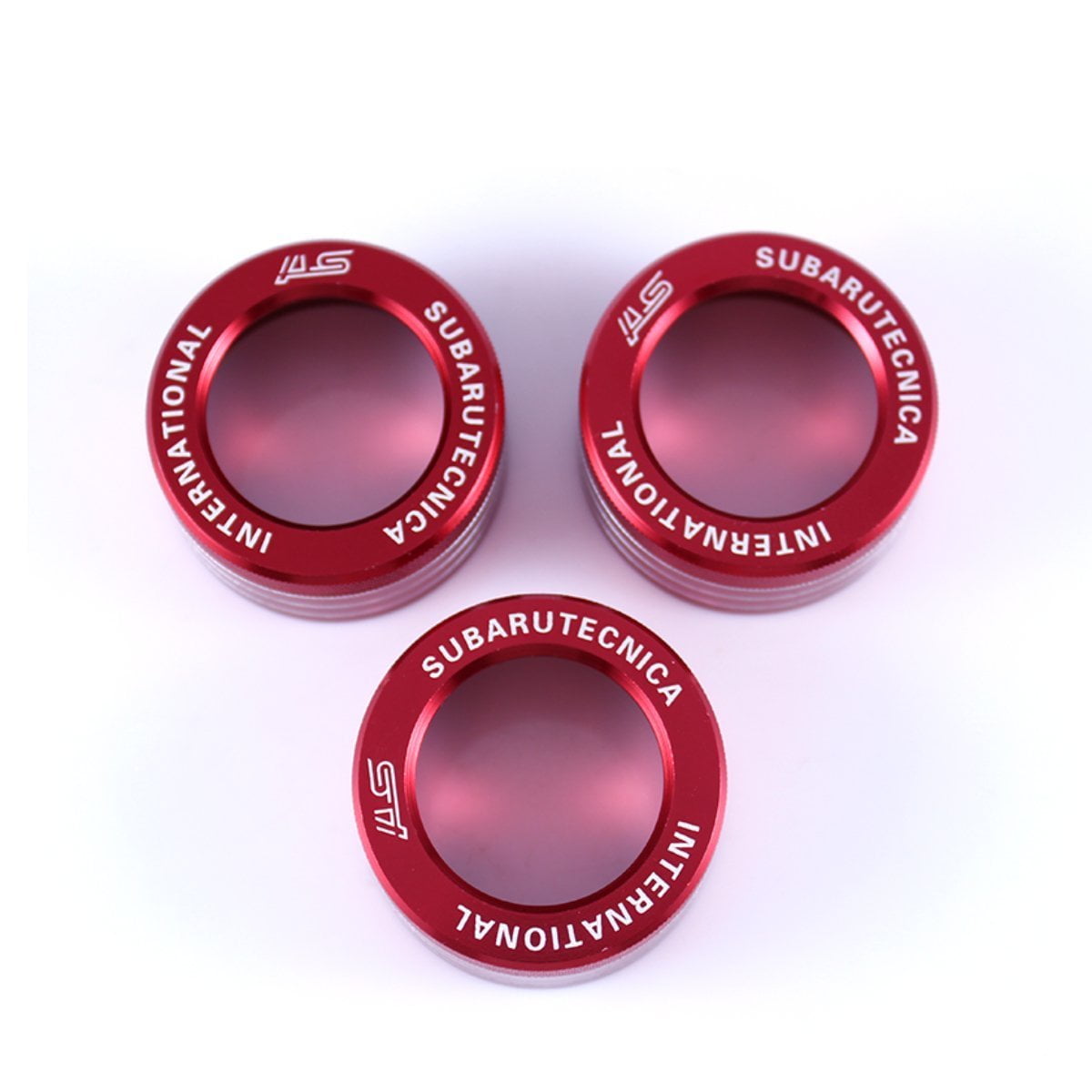 3x 3x AC Knob Control Volume Blue Cover Rings Trim for Subaru BRZ GT86 FT86 FR-S