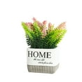 thumbnail image 1 of Lavanda artificial, plantas verdes falsas con forma de estrella, plantas en macetas, pequeñas decoraciones, decoración de la sala de estar del hogar, decoración del comedor, bonsái, 1 of 5