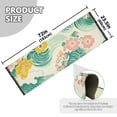 thumbnail image 5 of Yayeee Runner Rug for Bedroom 2'x6' Machine Washable Hallway Non Slip Mat, Floral Wave, 5 of 8