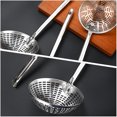 thumbnail image 4 of Stainless Steel Kitchen Utensil Food Strainer Colander Spoon Skimmer Ladle with Long Handle, 4 of 9