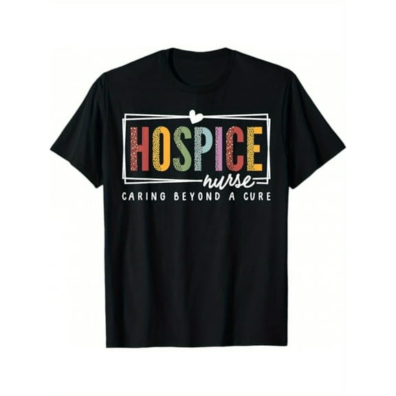 Hospice Nurse Appreciation Palliative Hospice Leopard Nurse T-Shirt