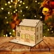 thumbnail image 5 of Kit de Casas Navideñas de Madera Iluminadas Hechas a Mano | Decoraciones Navideñas para Pintar | Iluminación Suave y Acogedora | Diversión Familiar | Regalo para Decorar La Repisa de La Chimenea, 5 of 6