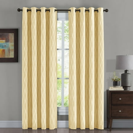 Pair Victoria 100 Blackout Curtain Panels Jacquard Thermal