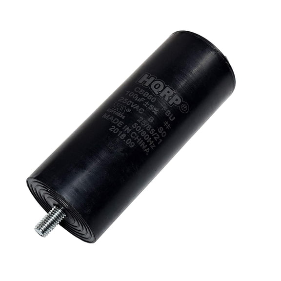 HQRP 100uf 250VAC CBB60 Run Capacitor fits Maxus, Westward, Craftsman, Kobalt, Speedaire, Ridgid Air Compressor