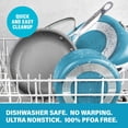 thumbnail image 3 of Gotham Steel 15 Pc Ceramic Pots and Pans Set Non Stick, Copper Cookeware Set with Utensils, Pot and Pan Set Nonstick, Induction Compatible with Stay Cool Handles, Aqua Blue, 3 of 7