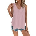 thumbnail image 2 of Weikingp Sleeveless Tops For Women Womens Tank Tops Womens Camisole Camisole Tops For Women Built In Bra Cropped Camisole Tops For Women Pink XL, 2 of 7