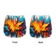 thumbnail image 3 of Balery Colorful Paint Print Pantalones cortos deportivos para mujer con forro y dos bolsillos, elásticos, para entrenamiento, gimnasio, yoga-Medium, 3 of 7