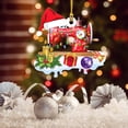 thumbnail image 2 of Decoraciones de Árbol de Navidad Colgante de Decoración de Fiesta de Vacaciones, 10x10cm Acrílico Lindo Formas Ornamentos para Corona de Árbol Chimenea Puerta Pared Escalera Barandilla Luces Del Árbol, 2 of 3