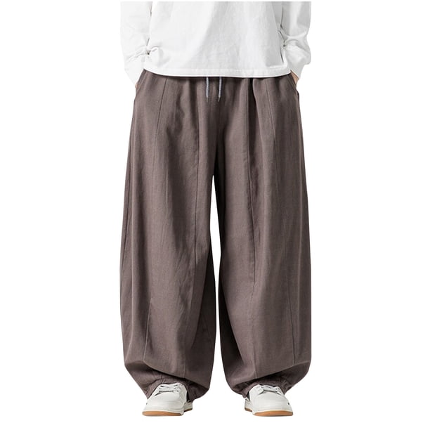 Pantalones largos, pantalones casuales para hombre, pantalones holgados y de pierna ancha, pantalones vaqueros, pantalones casuales, pantalones de pierna recta para hombre