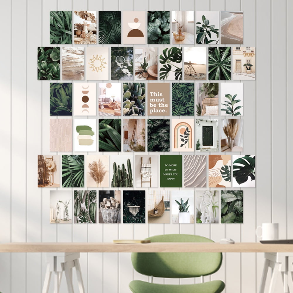 Sage Green Room Decor Aesthetic, Danish Pastel Wall Collage Kit Aesthetic  Pictures, Sage Green Decor for Bedroom, Preppy Room Decor for Teen Girls