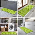 thumbnail image 2 of BrightGreen Cartoon Dinosaurs Leaves Pattern Kitchen Rug Mat,Kitchen Runner Rugs Non Skid Washable,Decorative Kitchen Floor Mats for Kitchen,Sink,Laundry,17"X47", 2 of 5