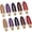 Brown Purple Red, variant on 10 Pcs Creaseless No Crease No Bend Flat Hair Clips For Styling Non Slip Makeup Clips For Women Salon Hairstyle,Brown Purple Red