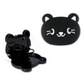 thumbnail image 1 of Organizador y protector de respaldo, organizador de asiento de automóvil, mesa para reposacabezas con portavasos (gatito negro), 1 of 5