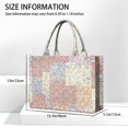 thumbnail image 3 of Large Capacity Tote Bag,Pioneer Flower Floral Print Pattern Handbag Fashion Luxury Tote Bag,15.7"x13"x 5.1" Inches,Laptop Compatible, 3 of 6