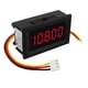 thumbnail image 2 of Medidor de Voltaje Digital de 0,36 `` DC 3,5-30 V Probador de Voltios Panel de Voltímetro Cables Indicador de Monitor de Batería de Motocic - rojo, 22mm Sunnimix Mini voltímetro LED digital, 2 of 8