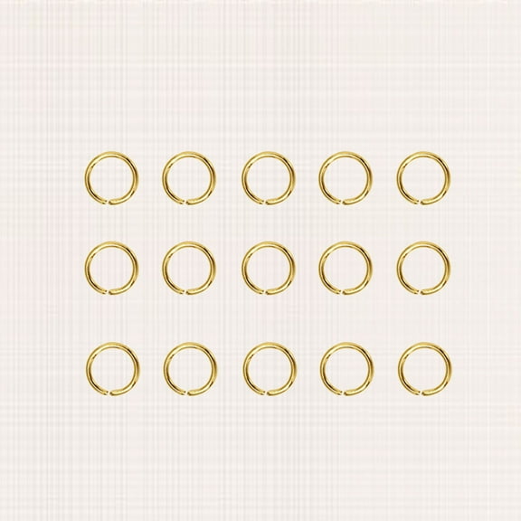 GAXIRE 200pcs Stainless Steel Split Rings For Jewelry Golden Charm Attachment Rings