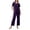 01-Dark Purple, variant on Unisex Bedridden Patient Clothing,Easy to Wear and Take Off, Modal,for Bedridden Patients,The Elderly,Fractures