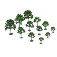 thumbnail image 4 of 12 Piezas Modelo Melocotonero , 1: 100 1: 300 Diorama Parque Jardín Paisaje en Miniatura de Accesorios de Paisaje CUTICAT Árbol de paisajes ferroviarios, 4 of 8
