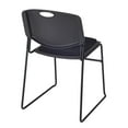thumbnail image 3 of Zeng Padded Stack Chair- Black, 3 of 5