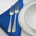 thumbnail image 3 of Lann's Linens Set of 12 Reusable Cloth Dinner Napkins, 17-inch Polyester Fabric Napkins for Holiday, Wedding and Event, Machine Washable, Royal Blue, 3 of 9