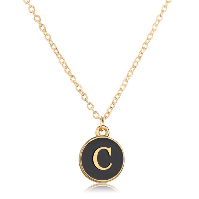 Collier pour Femmes Simple A à Z Pendentif Collier Charme Collier Clavicule