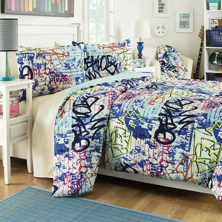 josh posh kidz graffiti 3 piece comforter set walmart com josh posh kidz graffiti 3 piece comforter set walmart com