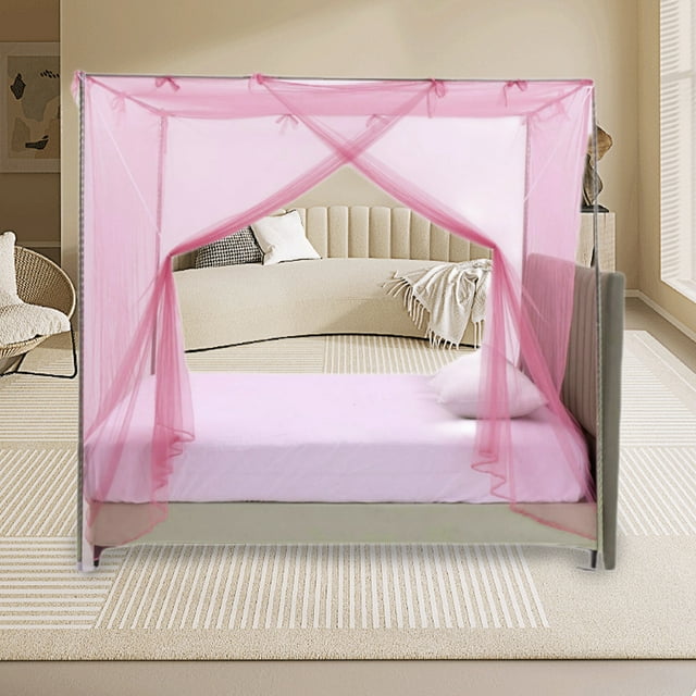 CaiYueKe Moustiquaire pour Lit Auvent Tente Rideau en Maille Intérieur Extérieur Camping Voyage Protection Écran d'Intimité Moustiquaire Suspendue Déco de Chambre en Résidence
