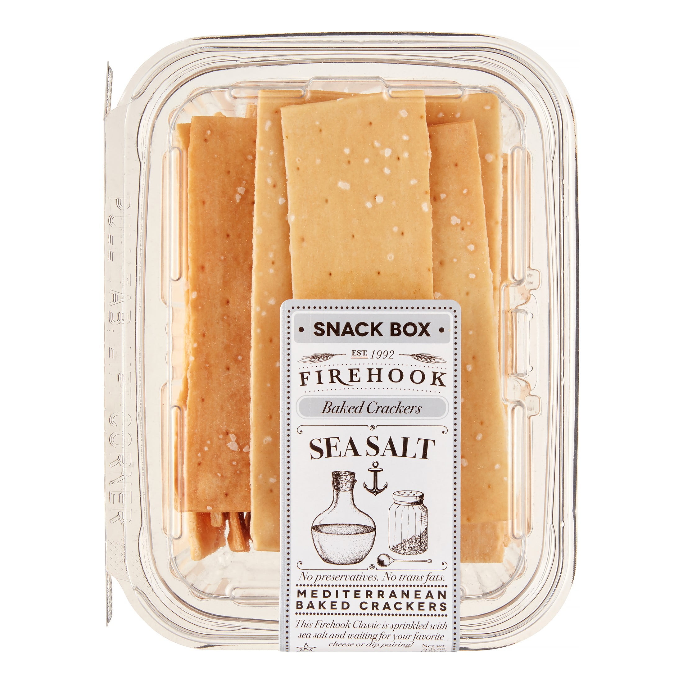 Firehook Baked Crackers, Sea Salt, 5.5 Oz