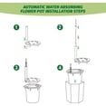 thumbnail image 6 of EastVita Set of 2 - 16" Tall Self-Watering Planters with Water Level Monitor, Bottom Wheels and Drainage Hole, Indoor/Outdoor Plant Pots for Garden, 6 of 7