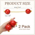 thumbnail image 2 of Uxcell Rhythm African Shaker Kashaka Shaker Ball Kashaka Hand Percussion Instruments with Yellow Rope, Fit for Adults Red, 2 of 7
