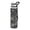 Black Flashing Pattern, variant on 1000ML Transparent Sports Water Bottle with Handle & Straw Portable Water Bottle for Outdoor Camping Gym Red Flashing Pattern