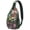 Colorful, variant on Rustic Garden Floral Sling Backpack, Lightweight Crossbody Shoulder Bag for Women, Romantic Vintage Bloom Travel Daypack