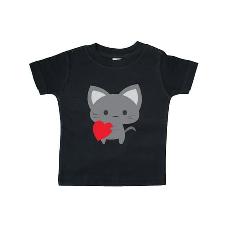 

Inktastic Heart Cat Gift Baby Boy or Baby Girl T-Shirt