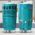 thumbnail image 2 of Nurse Nutrition Facts Tumbler Stainless Steel Coffee Cup 20oz Nursing Gifts For Nurses Students Coworkers Insulated Mug Medical Healthcare Worker Appreciation Gift For Her, 2 of 6
