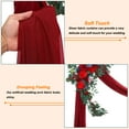 thumbnail image 3 of Uxcell Artificial Wedding Arch Simulation Flowers Kit, 2pack Flower Arrangements 2pack Curtains, Wine Red, 3 of 6