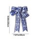 thumbnail image 3 of 9.8Inch Jute Christmas Bow Hanging Christmas Decorations Bow Hanging Decoration, 3 of 6