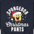 thumbnail image 3 of SpongeBob SquarePants - Christmas Pants - Men's Crew Neck Fleece Pullover, 3 of 6