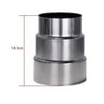 thumbnail image 2 of Stainless Steel Flue Liner Reducer Chimney Adaptor Stove Pipe Connector for Heating Air Conditioning Venting Multiple Sizes Available Non-Integrated Options, 2 of 11