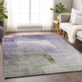thumbnail image 6 of HomeRoots 665288 8 x 10 ft. Purple, Ivory & Green Abstract Transitional Washable Machine Made Rectangle Area Rug with UV Protection, 6 of 9