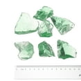 thumbnail image 2 of Uxcell Fire Glass for Fire Pit, 1.18"-1.97" High Luster Reflective Glass Rocks, Light Green, 2 of 5
