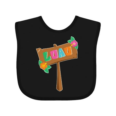 

Inktastic Luau Sign Gift Baby Boy or Baby Girl Bib