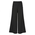 thumbnail image 3 of ZANZEA Women Leisure Wide Leg Elastic Waist Decorative Buttons Pants, 3 of 4