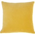 thumbnail image 1 of homeroots Décoration Intérieure 386360 Coussin Moderne en Velours Jaune, 1 of 1