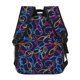 thumbnail image 4 of Disketp Multicolor Bowling Mochila Estampada para Hombre y Mujer – Mochila Ligera Clásica con Múltiples Bolsillos para Universidad, Trabajo y Viajes-One Size, 4 of 5