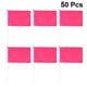 thumbnail image 2 of GOOHOCHY 50 piezas Banderas cuadradas de mano Color sólido Mini bandera Fuentes de fiesta Banderas de celebración de fiesta (Rosa), 2 of 7