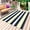Navy Yellow, variant on Haze Blue Stripe Outdoor Rug 6x9 Ft - Reversible Patio Rug Outdoor Camping Rugs, Farmhouse Blue Gray Striped Washable Indoor Outdoor Area Rugs, Non-Slip Outdoor Carpet Runner for Deck/Porch