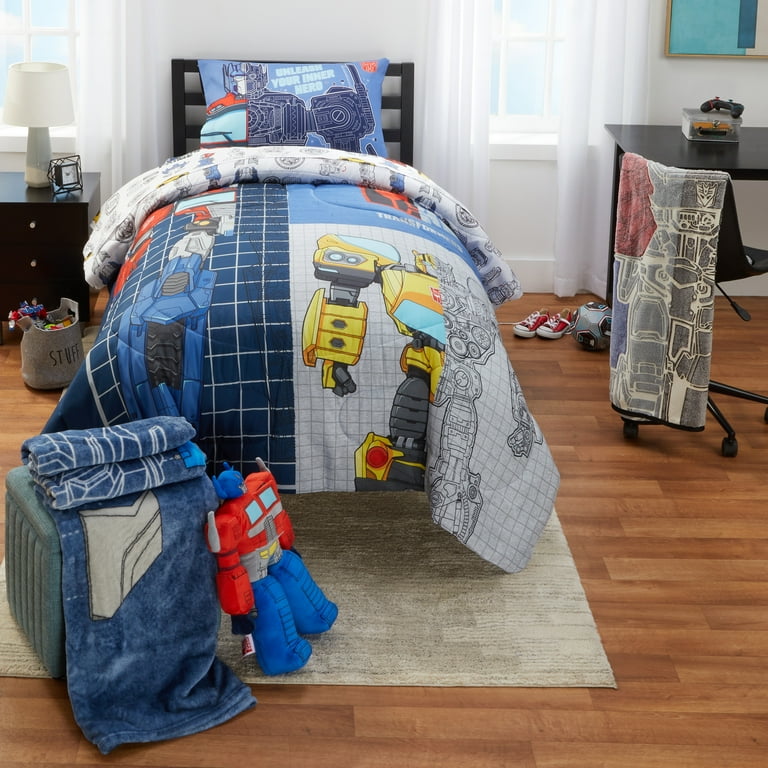 Transformers Kids Fleece Throw Blanket 46x60 Glows In The Dark