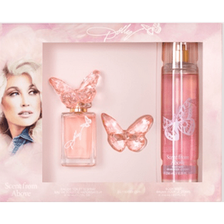 Dolly Parton A Scent from Above EDP Fragrance Gift Set for Women, 3 Piece Set