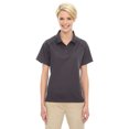 thumbnail image 1 of Extreme 75056 Ladies Ottoman Textured Polo Shirt - Blksilk - Large, 1 of 2